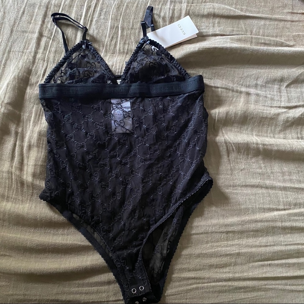 Gucci Tulle bodysuit